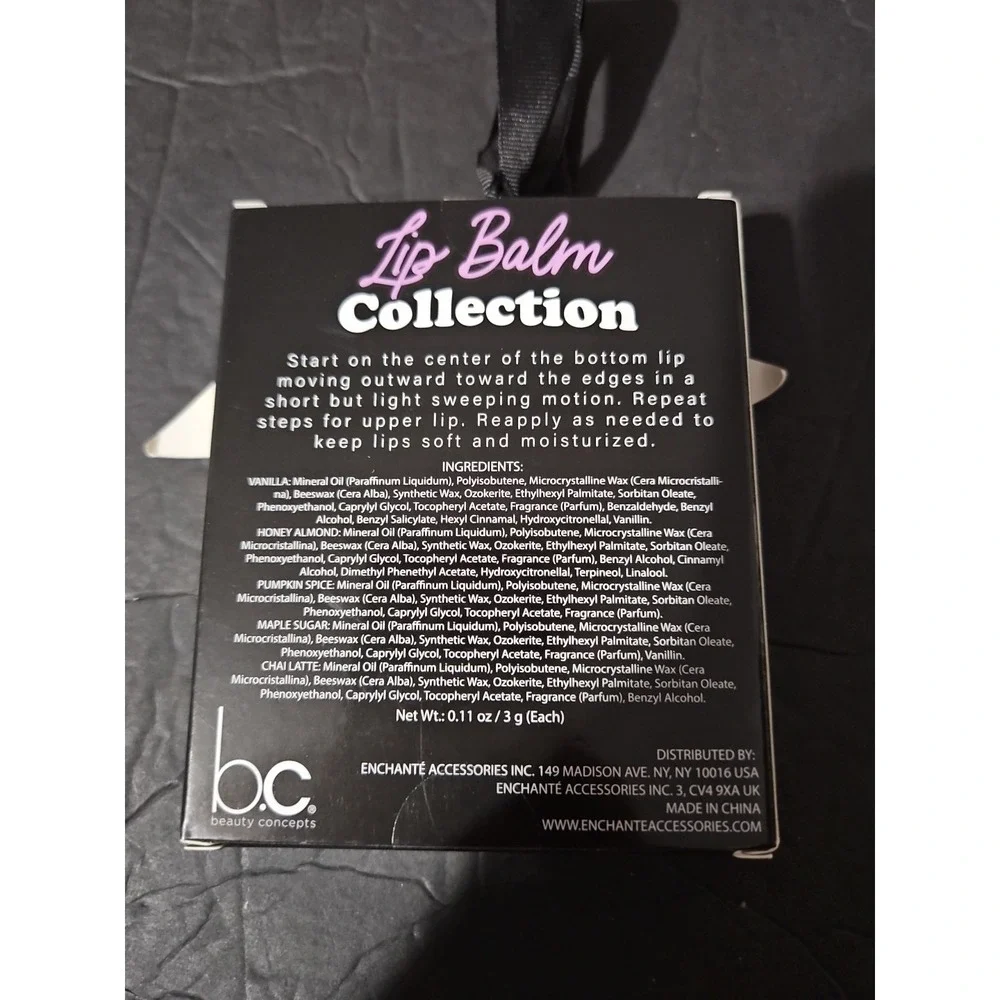 Beauty‎ Concepts Lip Balm Collection 5 Lip Balm Set New